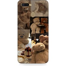 Teknomeg Oppo Ax7 Uyumlu Sevgili Aşık Ayılar Desenli Silikon Kılıf