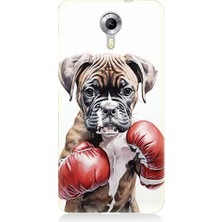 Teknomeg General Mobile Discovery 4g Uyumlu Boksör Köpek  Desenli Silikon Kılıf