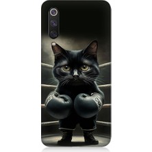 Teknomeg Xiaomi Mi 9 Se Uyumlu Boksör Kedi Desenli Silikon Kılıf