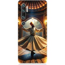 Teknomeg Xiaomi Mi Note 10 Uyumlu Mevlevi Semazen Desenli Silikon Kılıf