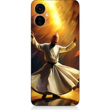 Teknomeg Tecno Spark 9 Pro Uyumlu Semazen Yapan Mevlevi Desenli Silikon Kılıf