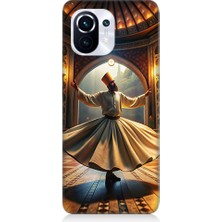 Teknomeg Xiaomi Mi 11 Pro Uyumlu Mevlevi Semazen Desenli Silikon Kılıf