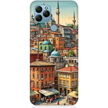 Teknomeg General Mobile GM21 Uyumlu Eski Cami ve Mahalle Desenli Silikon Kılıf