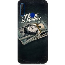 Teknomeg Huawei Honor 20 Lite Uyumlu Para Zamanı Desenli Silikon Kılıf