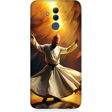 Teknomeg Huawei Mate 20 Lite Uyumlu Semazen Yapan Mevlevi Desenli Silikon Kılıf
