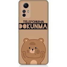 Teknomeg Xiaomi Redmi Note 12S Uyumlu Telefonuma Dokunma Ayıcık Desenli Silikon Kılıf