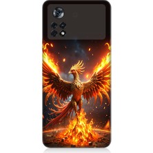 Teknomeg Xiaomi Poco X4 Pro 5g Uyumlu Anka Kuşu Uyanıyor Desenli Silikon Kılıf
