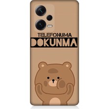 Teknomeg Xiaomi Redmi Note 12 Pro Plus Uyumlu Telefonuma Dokunma Ayıcık Desenli Silikon Kılıf
