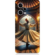 Teknomeg Xiaomi Redmi Note 12 Pro 5g Uyumlu Mevlevi Semazen Desenli Silikon Kılıf