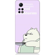 Teknomeg Xiaomi Redmi Note 12 Pro 4g Uyumlu Telefonumu Bırak Panda Desenli Silikon Kılıf