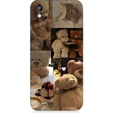 Teknomeg Huawei Honor 8s Uyumlu Sevgili Aşık Ayılar Desenli Silikon Kılıf