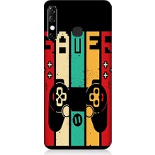 Teknomeg Infinix Hot 8 Uyumlu Gamer Joystick Desenli Silikon Kılıf