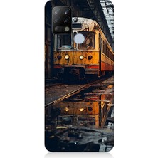 Teknomeg Tecno Pova Uyumlu Eski  Metro Istasyonu ve Tren Desenli Silikon Kılıf