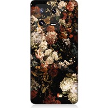 Teknomeg Xiaomi Mi 13 Uyumlu Renkli Çiçekler Desenli Silikon Kılıf
