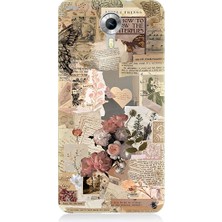 Teknomeg General Mobile Discovery 4g Uyumlu Mektup Kelebek Çiçek Desenli Silikon Kılıf