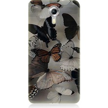 Teknomeg General Mobile Discovery 4g Uyumlu Kelebekler Desenli Silikon Kılıf
