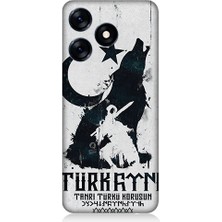 Teknomeg Tecno Spark 10 Uyumlu Tanrı Türkü Korusun Desenli Silikon Kılıf