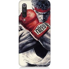 Teknomeg Xiaomi Mi 9 Se Uyumlu Street Fighter Ryu Desenli Silikon Kılıf