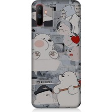 Teknomeg Realme C3 Uyumlu Yaramaz Kutup Ayısı Desenli Silikon Kılıf