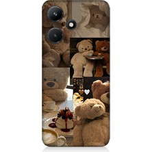 Teknomeg Infinix Hot 30I Uyumlu Sevgili Aşık Ayılar Desenli Silikon Kılıf