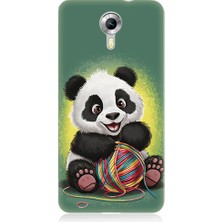 Teknomeg General Mobile Discovery 4g Uyumlu Yavru Panda ve Renkleyip Desenli Silikon Kılıf