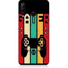 Teknomeg Huawei P30 Lite Uyumlu Gamer Joystick Desenli Silikon Kılıf