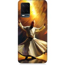 Teknomeg Oppo A54 Uyumlu Semazen Yapan Mevlevi Desenli Silikon Kılıf