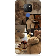 Teknomeg General Mobile GM20 Uyumlu Sevgili Aşık Ayılar Desenli Silikon Kılıf