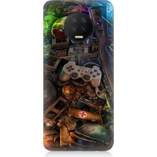 Teknomeg Infinix Note 7 Uyumlu Oyuncu Gamer Desenli Silikon Kılıf