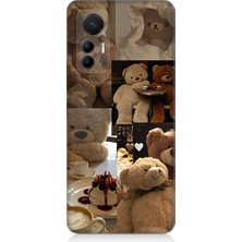 Teknomeg Xiaomi Mi 12 Lite 5g Uyumlu Sevgili Aşık Ayılar Desenli Silikon Kılıf