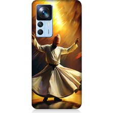 Teknomeg Xiaomi Mi 12T Pro Uyumlu Semazen Yapan Mevlevi Desenli Silikon Kılıf