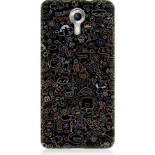 Teknomeg General Mobile Discovery 4g Uyumlu 8 Bit Sevimli Karakterler Desenli Silikon Kılıf