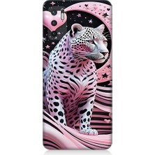 Teknomeg Xiaomi Redmi Note 10 5g Uyumlu Pembe Leopar Desenli Silikon Kılıf