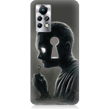Teknomeg Infinix Note 11 Pro Uyumlu Zihnin Anahtarı Desenli Silikon Kılıf