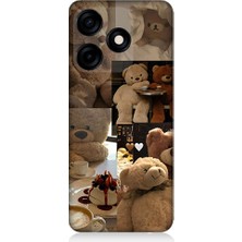 Teknomeg Tecno Spark 10C Uyumlu Sevgili Aşık Ayılar Desenli Silikon Kılıf