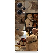 Teknomeg Xiaomi Redmi Note 12 Pro Plus Uyumlu Sevgili Aşık Ayılar Desenli Silikon Kılıf