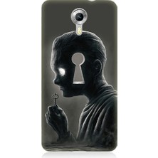 Teknomeg General Mobile Discovery 4g Uyumlu Zihnin Anahtarı Desenli Silikon Kılıf