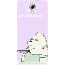 Teknomeg General Mobile Discovery 4g Uyumlu Telefonumu Bırak Panda Desenli Silikon Kılıf