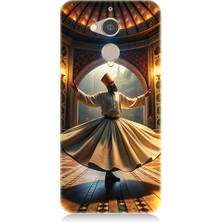Teknomeg General Mobile Gm8 Uyumlu Mevlevi Semazen Desenli Silikon Kılıf