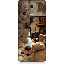 Teknomeg Xiaomi Mi 13 Uyumlu Sevgili Aşık Ayılar Desenli Silikon Kılıf