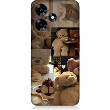 Teknomeg Infinix Hot 30 Uyumlu Sevgili Aşık Ayılar Desenli Silikon Kılıf