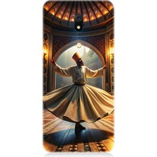 Teknomeg Xiaomi Redmi 8A Uyumlu Mevlevi Semazen Desenli Silikon Kılıf