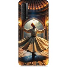 Teknomeg Huawei P Smart 2021 Uyumlu Mevlevi Semazen Desenli Silikon Kılıf