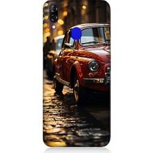 Teknomeg Reeder P13 Blue Uyumlu Kırmızı Klasik Araba Desenli Silikon Kılıf