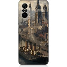 Teknomeg Xiaomi Poco F3 Uyumlu Liman Şehri Desenli Silikon Kılıf