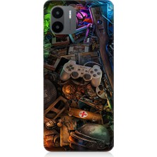 Teknomeg Xiaomi Redmi A1 Uyumlu Oyuncu Gamer Desenli Silikon Kılıf