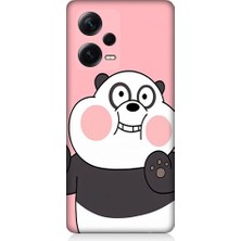 Teknomeg Xiaomi Redmi Note 12 Pro Plus Uyumlu Sevimli Panda Desenli Silikon Kılıf