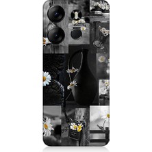 Teknomeg Tecno Spark Go 2023 Uyumlu Papatya Aşkı Desenli Silikon Kılıf