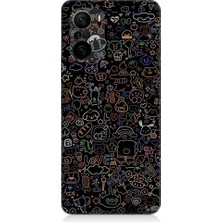 Teknomeg Xiaomi Redmi K40 Uyumlu 8 Bit Sevimli Karakterler Desenli Silikon Kılıf