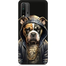 Teknomeg Xiaomi Redmi 9t Uyumlu Rapçi Köpek Desenli Silikon Kılıf